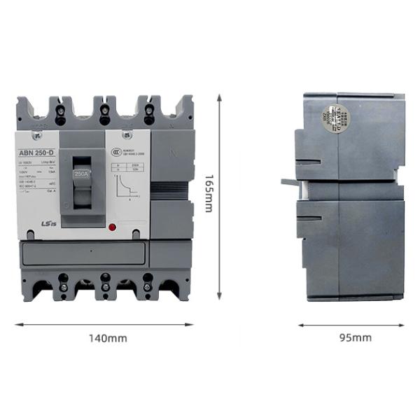 Автомат защити цепи DC100V 250A 20KA DC раковины серии ABN пластиковый для фотовольтайческого