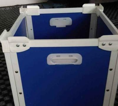 Reusable Plastic Shipping Box Customized Plastic Moving Totes UV Resistant