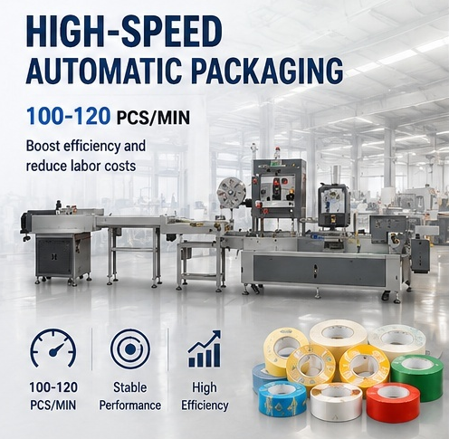 Fully-automatic High-Speed Rewinding Machine with PLC Touch Screen Control for Efficient Packaging and Labeling
