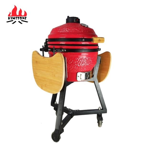 KIMSTONE 16 Inch Bbq Egg Grill Kamado Mullite Kamado Grill Xl Camping Bbq Grill