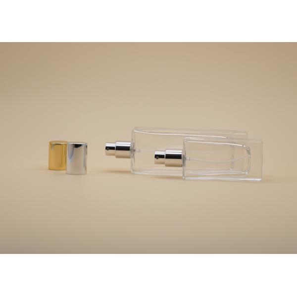 30ml 50mlClear Cosmetic Spray Bottle Customizd Color With FEA15 Crimp Sprayer