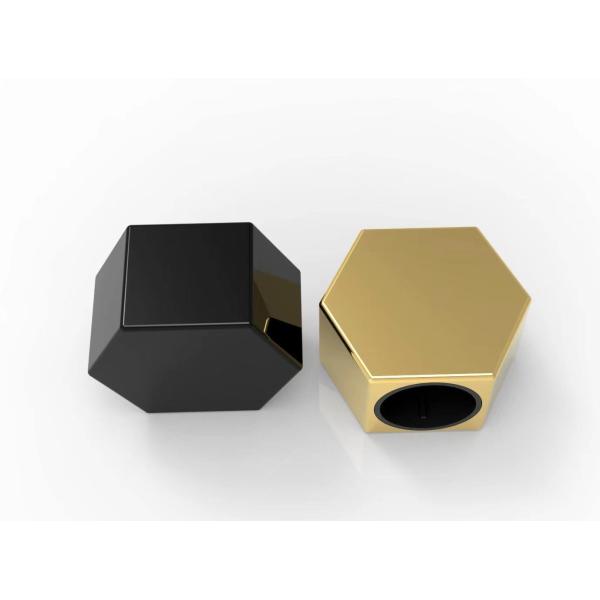 Шестиугольная эстетика Eco крышки флакона духов сплава цинка высокая дружелюбное