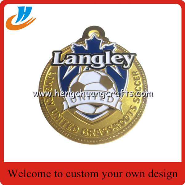 60mm metal medals, casting medals blank gold medals with custom logo print