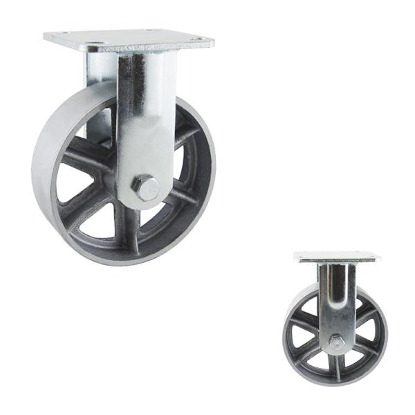 6x2 Inch Silver Wheel 280kg Load Capacity Heavy Duty Rigid Casters
