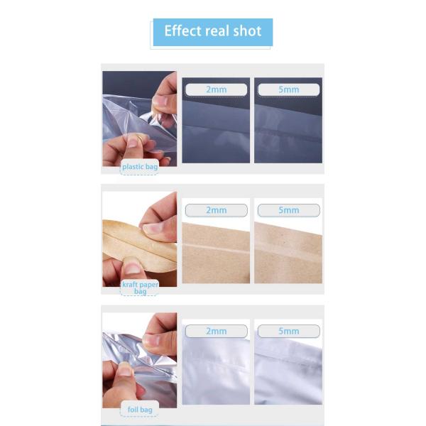 ZEQUAN Food Mini Impulse Heat Sealer para sellar y conservar bolsas de plástico manuales