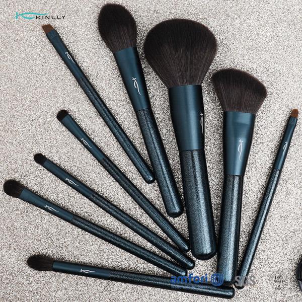 деревянные щетки макияжа ручки 9pcs