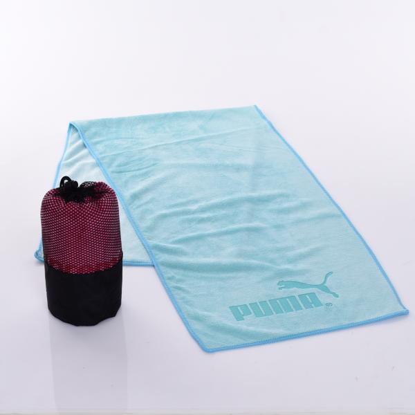 Toalha de ginástica de logotipo personalizado de 30*110cm feita de microfibra absorvente de suor e de secagem rápida
