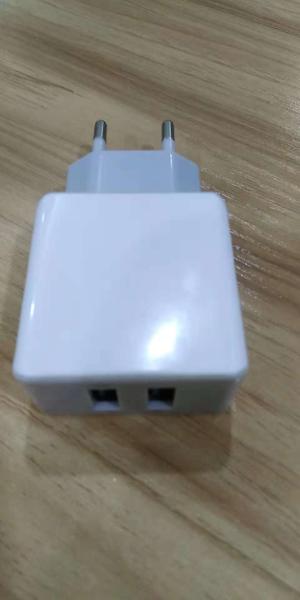 DUAL USB 2.4A EUR PLUG TRAVEL CHARGER WITH CE ROHS FACTORY PRICE