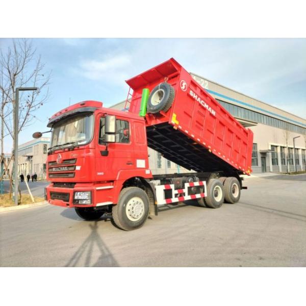 SHACMAN F3000 Tipper Dump Truck 6x4 WP10.380Hp EuroII Red 10 Tyres with 5175mm