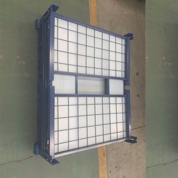 パウダーコーティング 折りたたむ式 折りたたむ式 パレットケージ 輪とハンドル