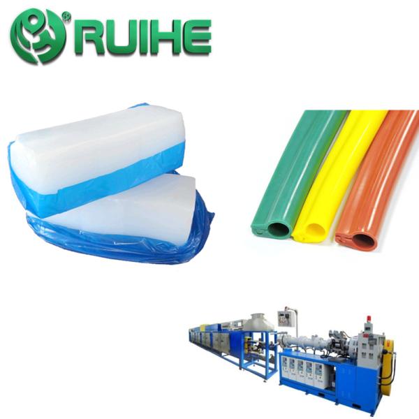 500% Extrusion Midgold Silicone Rubber For Tubes And Cable