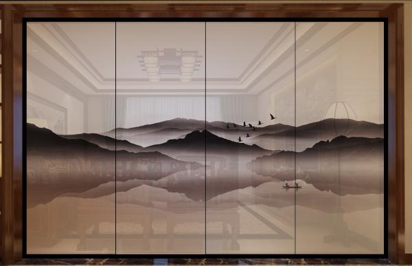 Privacy Protection Glass Divider Wall Interior Glass Partition Walls Residential