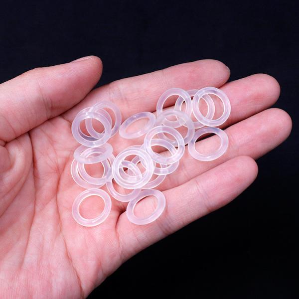 30 - 90 Anel de borracha de dureza A Borda Borracha de silicone moldeada para fins médicos
