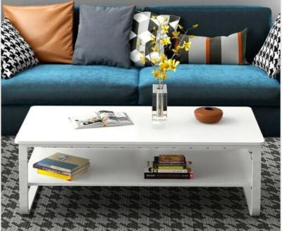 Elegant White Contemporary Coffee Table Painted Finish Charming With Details