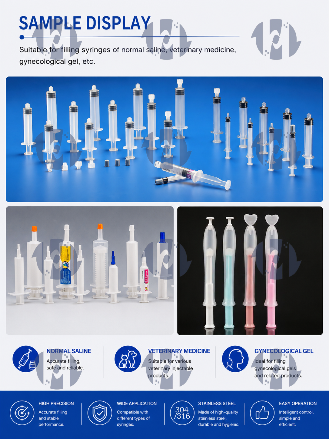 Fully Auto 380V Syringe Injector Filling Machine