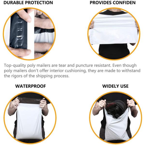 Сумки почтового сбора 10x13 белой сумки курьера политена Sealable срочные для A5