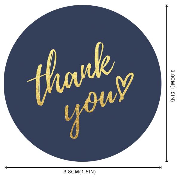 Small Business Thank You Stickers Round Adhesive Gloss Matte Vinyl