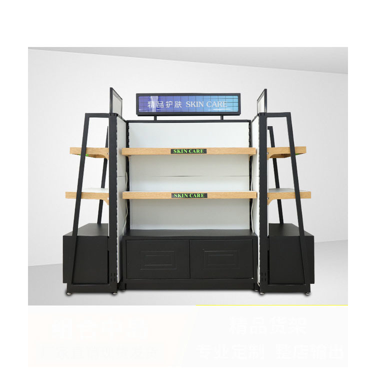 Veneer Cosmetic Retail Shelf Gondola Shelving for Simple and Beautiful Display