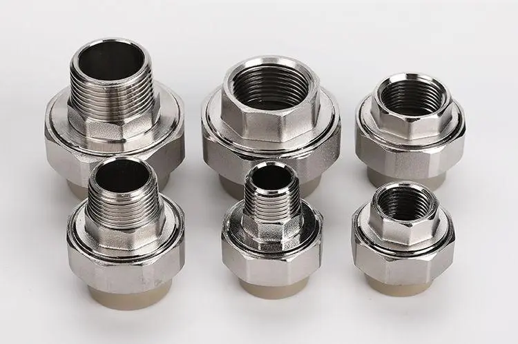 Coupling 1/2 Inch NPT Adapter Plumbing 1'' BSPP Female Thread replacement copper pipe Accessories fitting Brass Union