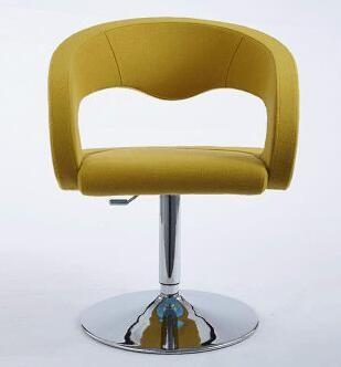 Colored Salon Modern Classic Office Chair Stainless Steel Aluminum Alloy Base