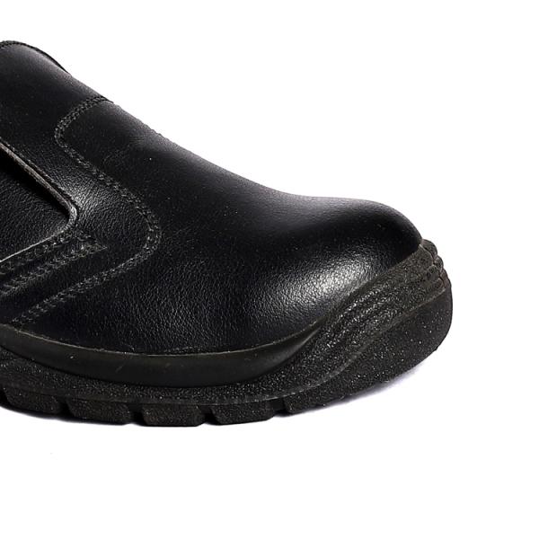 Выделенная коровая кожа верхняя стальная нога мужская черная наружная подошва PU Shengjie Action Workers Safety Shoes