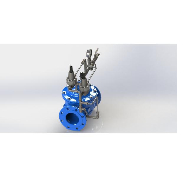 Surge Anticipating Valve with Durable RAL5005 Finish and Nylon Reinforcement Diaphragm Compliant with EN1074-5 Standard