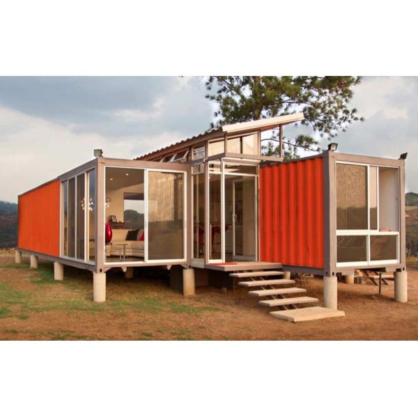 Easy Assemble Prefabricated Container House With Laminate Or Wooden Flooring