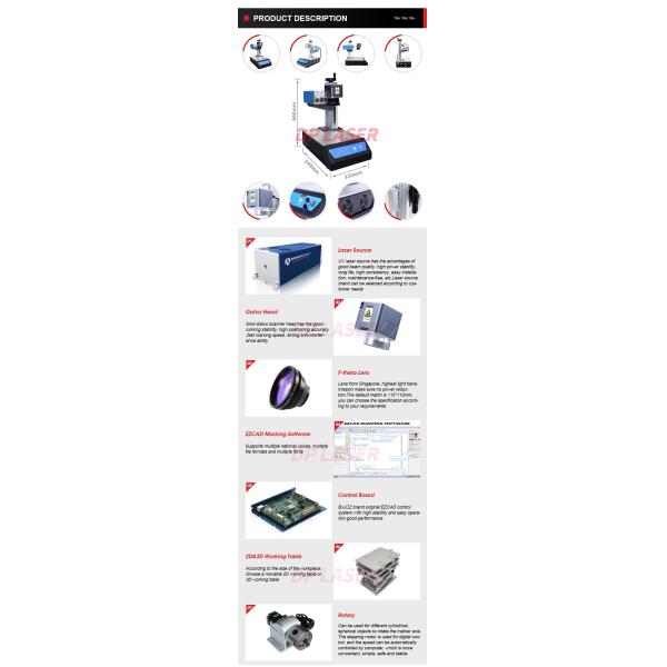 машина маркировки лазера 3W 5W 10W мини портативные УЛЬТРАФИОЛЕТОВЫЕ/принтер отметки металла