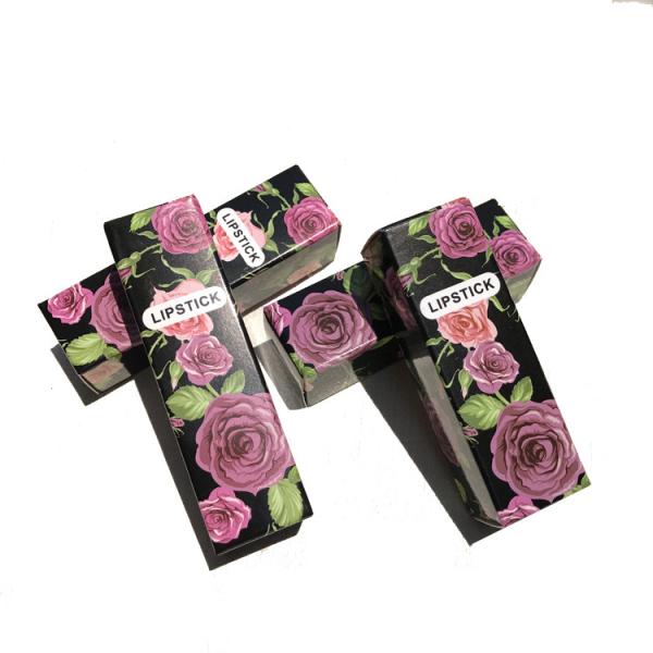 Wholesale Custom Logo Lipstick Match Box Lip Gloss Paper Box for Lip Liquid Stick Shimmer Cosmetics Bottle Packaging Gif