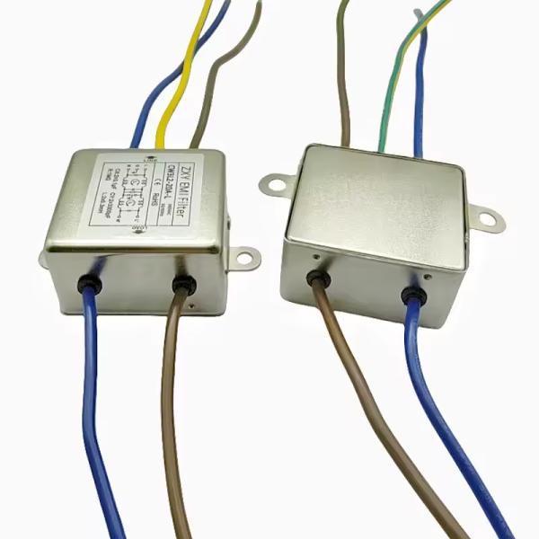Фильтр EMI однофазный антиинтерферентный источник питания 115V / 250V / 380V CW3L2-20A-L CW4L2-20A-S CW4L2-20A-T 50/60HZ