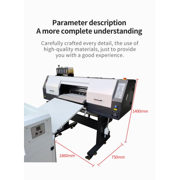 KECAI Professional Printing Machine 70cm Four XP600 I3200 Head High Speed A1 DTF Printer for Sportswear Factory Manufacturer