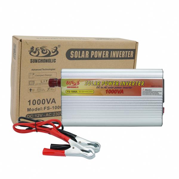 Port USB d'énergie à onde sinusoïdale modifiée de 1000 watt autonome pour 12V DC hors réseau à 220V AC