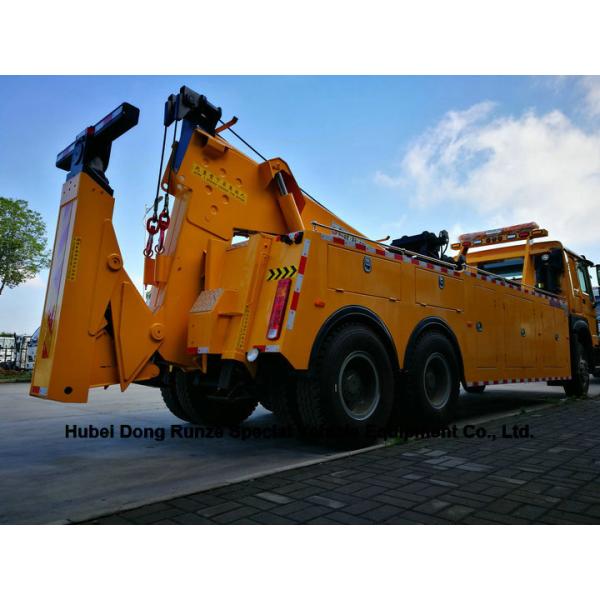 HOWO 50 Ton Heavy Duty Rotator Wreckers Tow Truck With 360 Degree Rotation