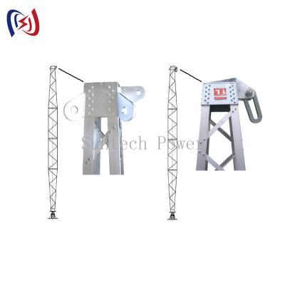 Liga de alumínio Gin Pole Tower Erection Tools elétrico