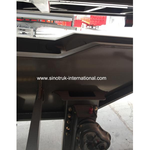 Груз перехода трейлера черной тележки 3 цапф цвета гидравлической Семи планшетный