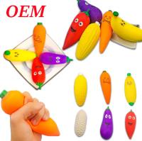 Brinquedos de prensagem de frutas e vegetais de plástico liberam o estresse brinquedo relaxante