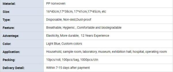 Disposable Blue waterproof rain boot/shoe covers,rain cover for shoes,Eco-friendly Professional Shoe cover made in China