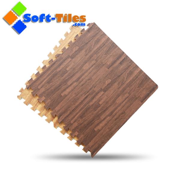 12mm Wood Effect Eva Kids Foam Mats Non-toxic Water Proof
