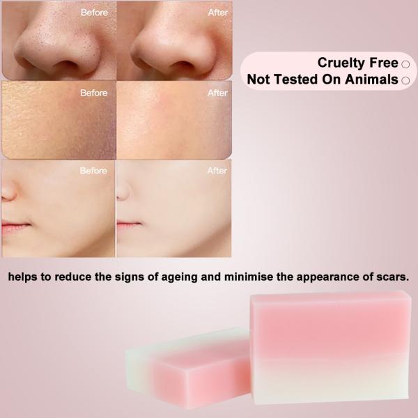 Leite Rose Soap For All da cabra da marca própria - pele que clarea o empacotamento feito sob encomenda