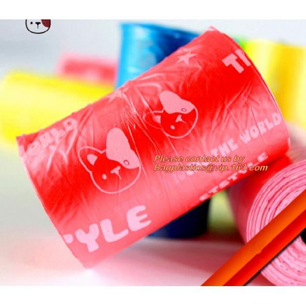 Bone shaped pet waste bag clean-up holders ,pet dog poop bag dispenser with 20 bags in roll, EN13432 compostable degrada