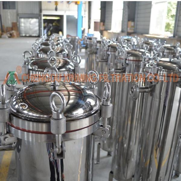 Inclosed Vertical Pressure Stainless Steel Filter Press In Chemical Industry