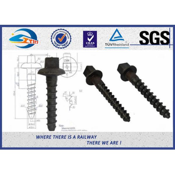 Винты слипера стали углерода Q235 железнодорожные, ранг винта 5,6 железной дороги