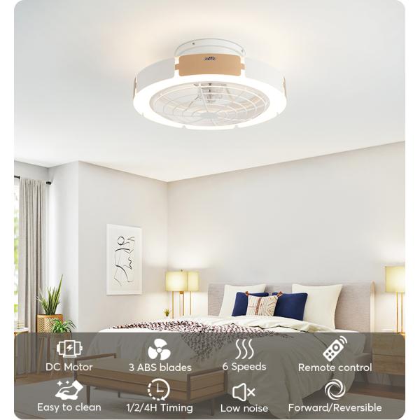 1stshine Ventilador de teto interior Design moderno para tetos baixos Poupança de energia Vento natural