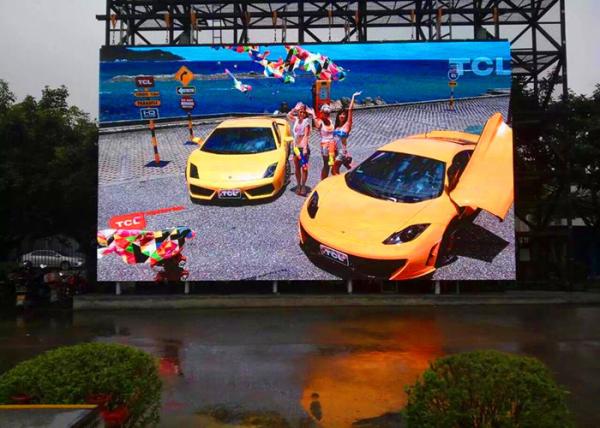 P10 Outdoor Rental LED Display IP 65 Waterproof Aluminum Die Casting Cabinet