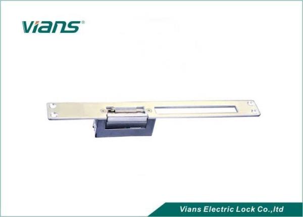 Heavy Duty Fail Secure Electric Strike Lock , Long Face Adjustable Door Lock Strike Plate