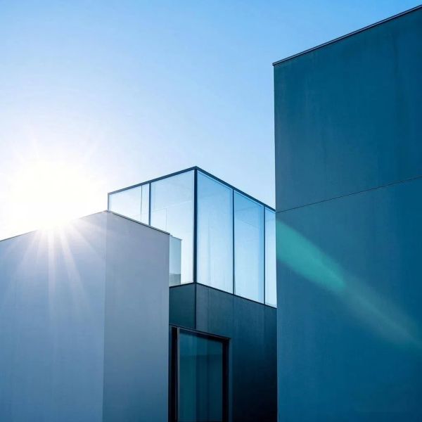 Durable Flat Reflective Glass Low E Float Glass For Safe Curtain Wall Applications