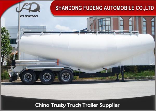 55cbm 3 Axle Dry Bulk Cement Truck Powder Transport Tanker Semi Trailer for Uganda