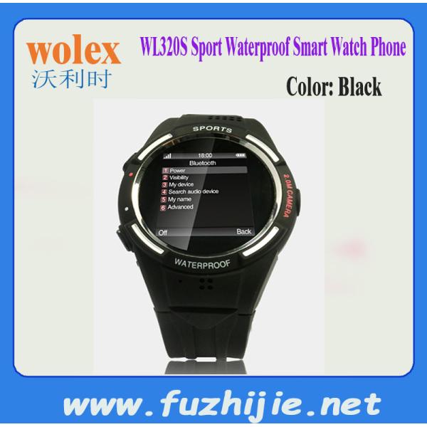 WL320S Sport Waterproof Watch Mobile Phone with 2.0MP Camera GSM Dual-Bluetooth