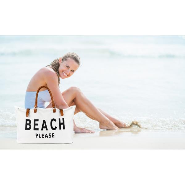 Extra Large Canvas Beach Bag Beach Tote Bag For Women Waterproof Sandproof, Canvas Tote, Cotton Bags, Travel Bag