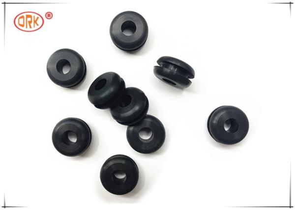 Black Good Shock Protection Food Grade Silicone Rubber Grommet for Cable